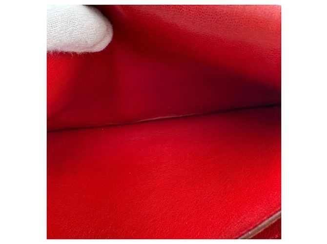 Hermès HERMES Dogon GM Bifold Langbörse in Rot - Ansicht 8
