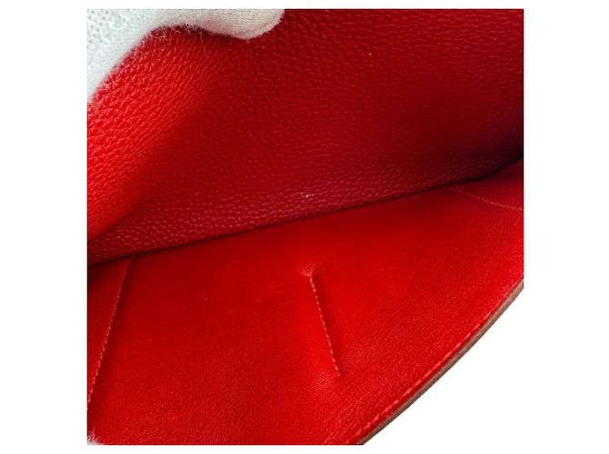Hermès HERMES Dogon GM Bifold Langbörse in Rot - Ansicht 9