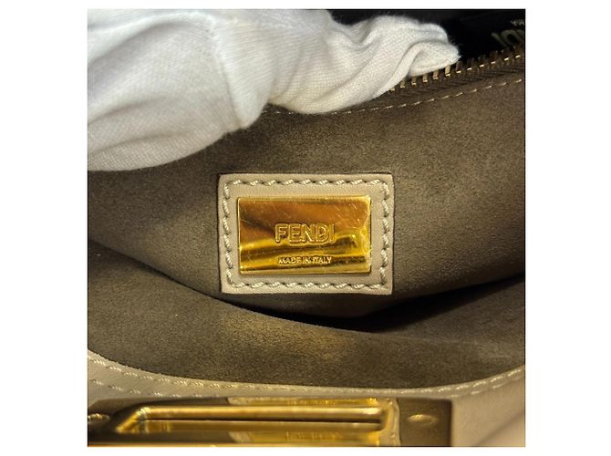 Borsa a Spalla Fendi 8BN290 Peekaboo Regular Marrone - vista 11