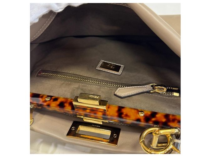 Borsa a Spalla Fendi 8BN290 Peekaboo Regular Marrone - vista 8