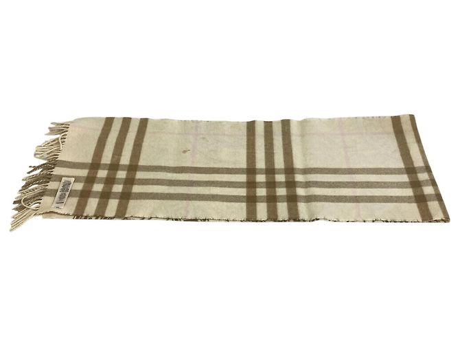 Cachecol TB Burberry Marrom Bege - vista 10