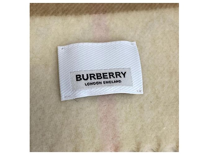 Cachecol TB Burberry Marrom Bege - vista 12