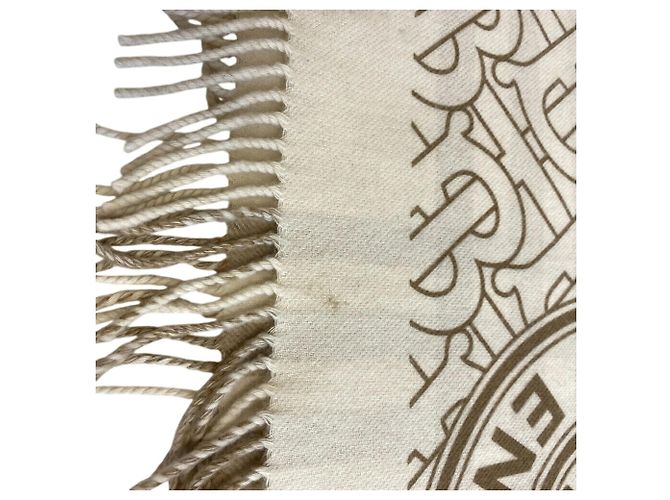 Cachecol TB Burberry Marrom Bege - vista 6