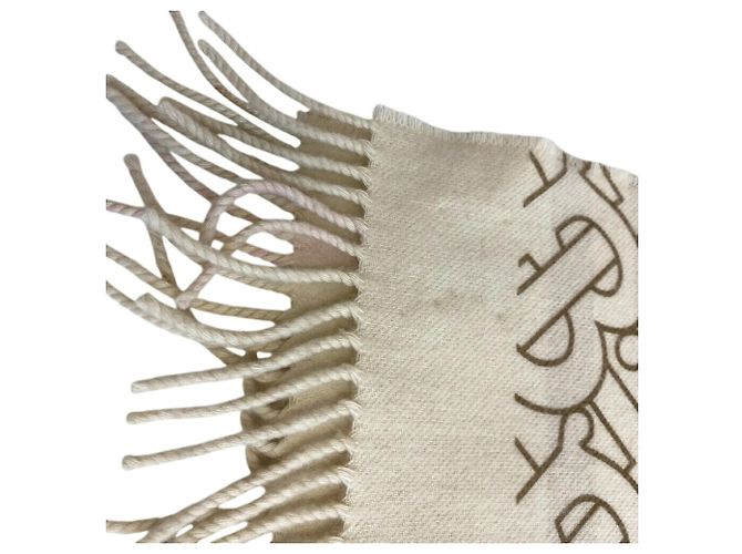 Cachecol TB Burberry Marrom Bege - vista 7