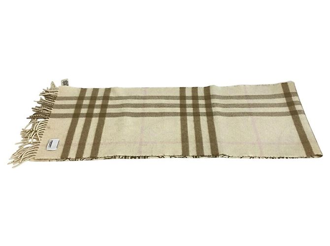 Cachecol TB Burberry Marrom Bege - vista 8