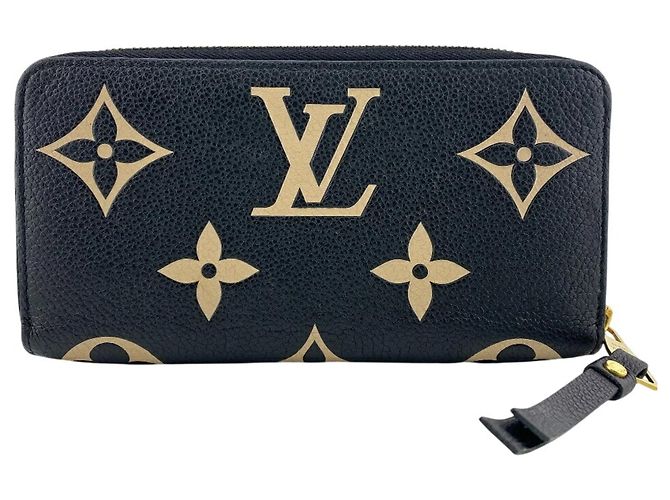 Cartera Zippy Louis Vuitton M80481 Negro Beige - vista 2