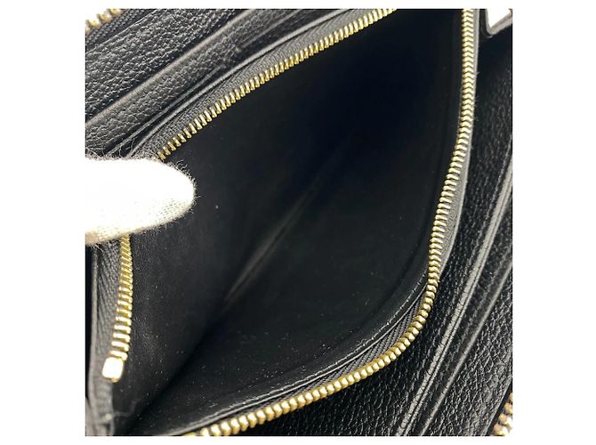 Cartera Zippy Louis Vuitton M80481 Negro Beige - vista 8