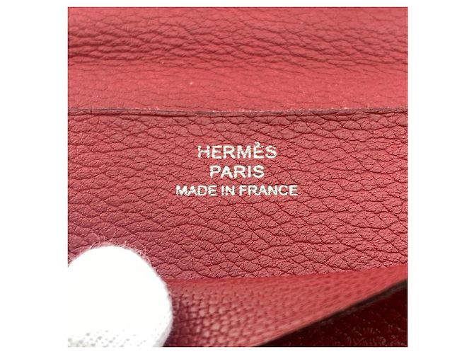 Hermès Hermes MC2 Fleming Bifold Long Wallet Red - view 13