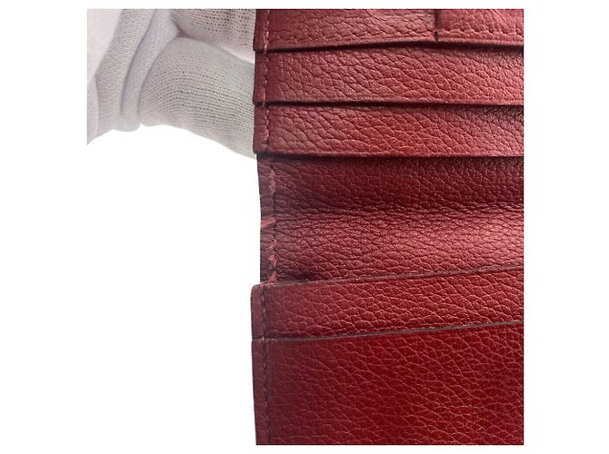 Hermès Hermes MC2 Fleming Bifold Long Wallet Red - view 16
