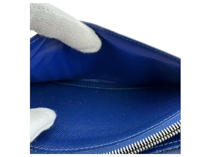 Cartera Larga Brazza Taiga Rama de Louis Vuitton Azul - vista 10