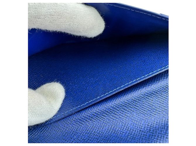 Cartera Larga Brazza Taiga Rama de Louis Vuitton Azul - vista 11
