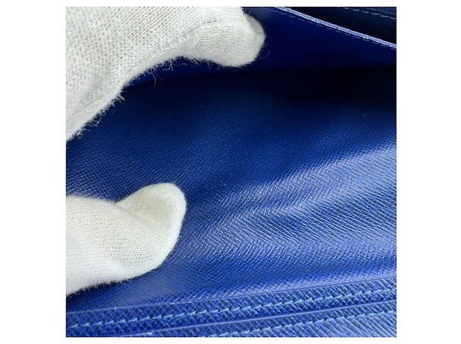 Cartera Larga Brazza Taiga Rama de Louis Vuitton Azul - vista 13