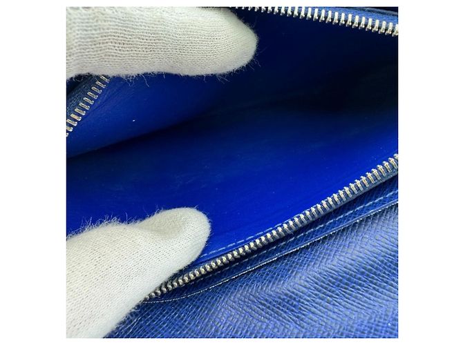 Cartera Larga Brazza Taiga Rama de Louis Vuitton Azul - vista 15