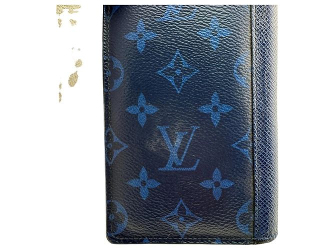 Cartera Larga Brazza Taiga Rama de Louis Vuitton Azul - vista 7