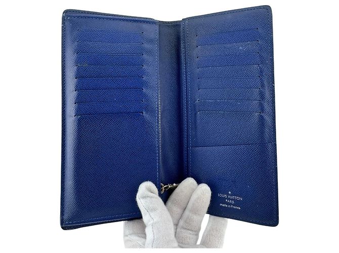 Cartera Larga Brazza Taiga Rama de Louis Vuitton Azul - vista 9