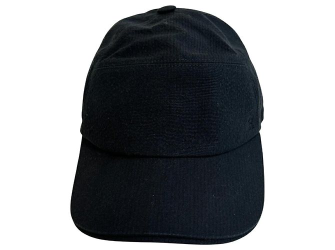 Cappellino in cotone nero Hermès - vista 2