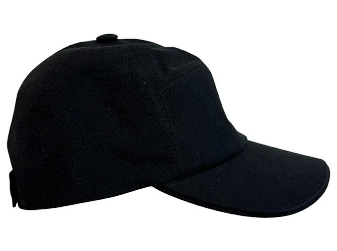 Cappellino in cotone nero Hermès - vista 3