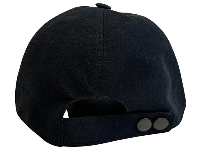 Cappellino in cotone nero Hermès - vista 4