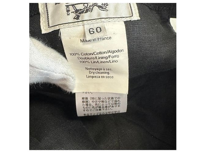 Cappellino in cotone nero Hermès - vista 9