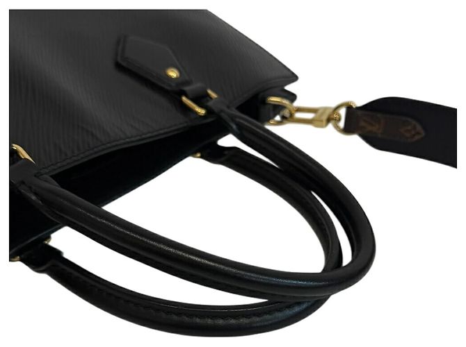 Louis Vuitton M58658 Sac Plat PM Tote Bag Black - view 5
