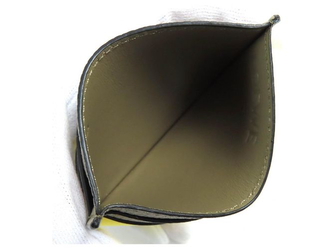 Tarjetero de cuero Loewe Signature Plain Castaño - vista 6