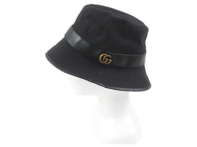 Gucci GG Canvas Polyester Cotton Bucket Hat Schwarz - Ansicht 2