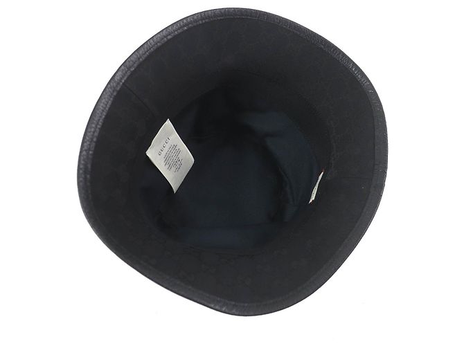 Gucci GG Canvas Polyester Cotton Bucket Hat Schwarz - Ansicht 4