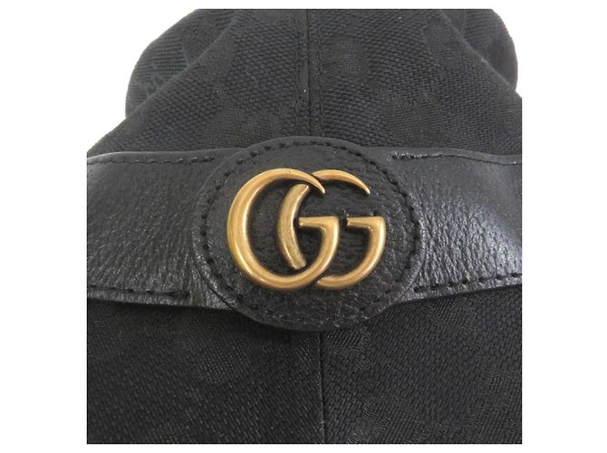 Gucci GG Canvas Polyester Cotton Bucket Hat Schwarz - Ansicht 5