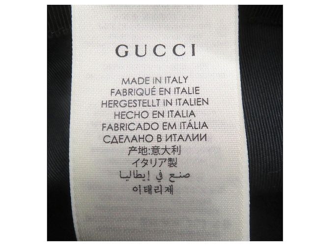 Gucci GG Canvas Polyester Cotton Bucket Hat Schwarz - Ansicht 8