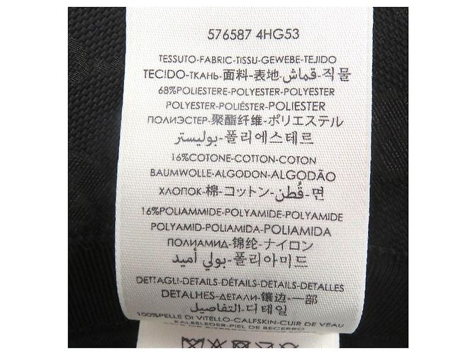 Gucci GG Canvas Polyester Cotton Bucket Hat Schwarz - Ansicht 9