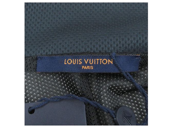 Blusón Louis Vuitton Embellecido con Gráfico LV Hockey en Poliéster Nylon Algodón Gris - vista 7