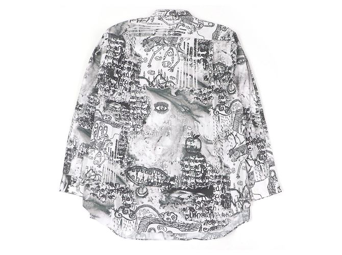 Autre Marque COMME des GARCONS SHIRT Camisa de Algodón de Manga Larga Blanco - vista 3