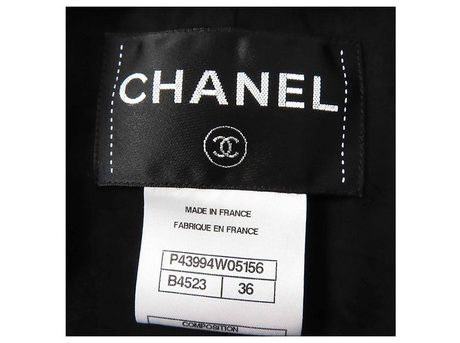 Timeless Chaqueta de algodón y seda con botones Gripoa de Chanel Castaño Negro - vista 11