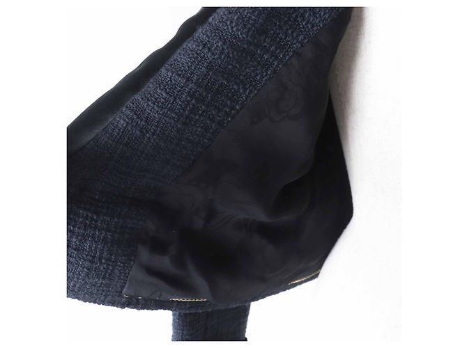 Timeless Chaqueta de algodón y seda con botones Gripoa de Chanel Castaño Negro - vista 5