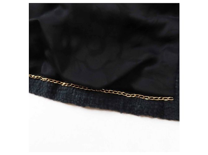 Timeless Chaqueta de algodón y seda con botones Gripoa de Chanel Castaño Negro - vista 9