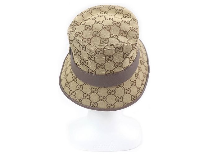 Gucci GG Canvas Bucket Hat Beige - Ansicht 3