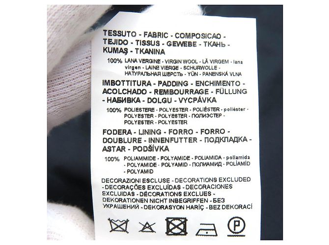 Abrigo de Lana y Poliéster Emporio Armani Beige Crudo Caqui - vista 10