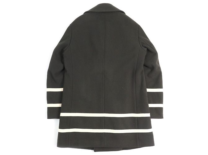 Abrigo de Lana y Poliéster Emporio Armani Beige Crudo Caqui - vista 2