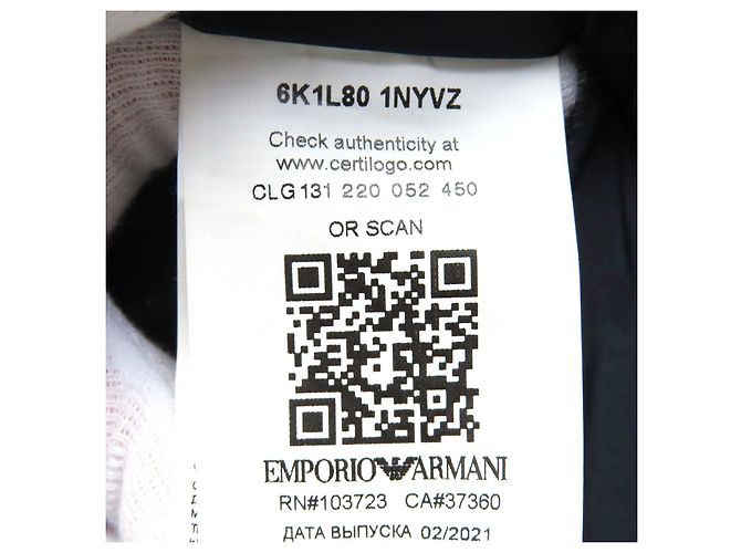 Abrigo de Lana y Poliéster Emporio Armani Beige Crudo Caqui - vista 8