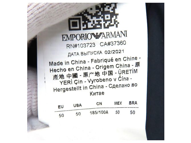 Abrigo de Lana y Poliéster Emporio Armani Beige Crudo Caqui - vista 9