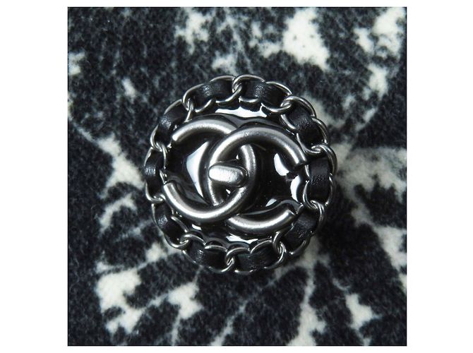 Timeless Abrigo de algodón y seda Chanel P60011 Negro Beige - vista 6