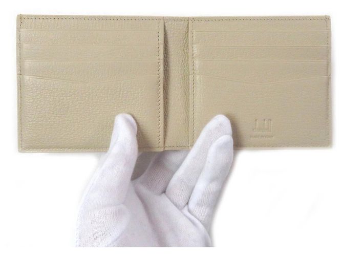 Alfred Dunhill Billetera de cuero Dunhill Duke Billfold Beige - vista 6
