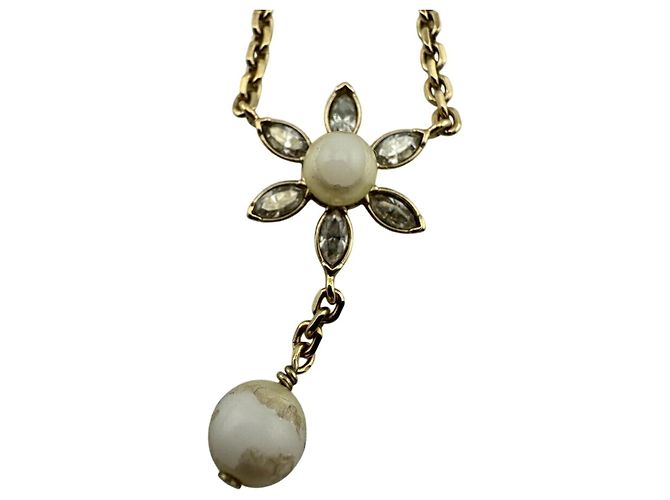 Collana con motivo floreale Dior in Fiore di Christian Dior D'oro - vista 7