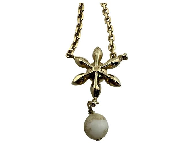 Collana con motivo floreale Dior in Fiore di Christian Dior D'oro - vista 8