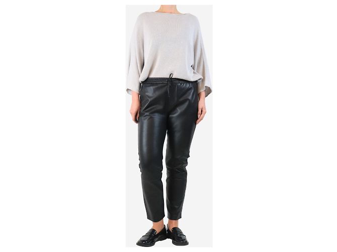 Autre Marque Schwarze Lederhosen - Größe UK 10 - Ansicht 2