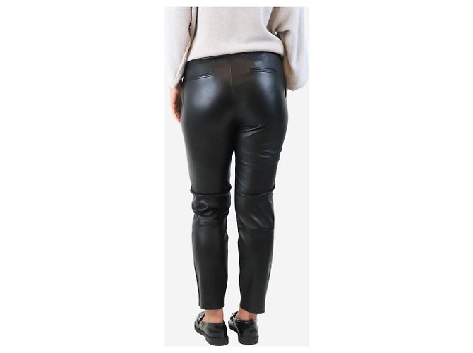 Autre Marque Schwarze Lederhosen - Größe UK 10 - Ansicht 3