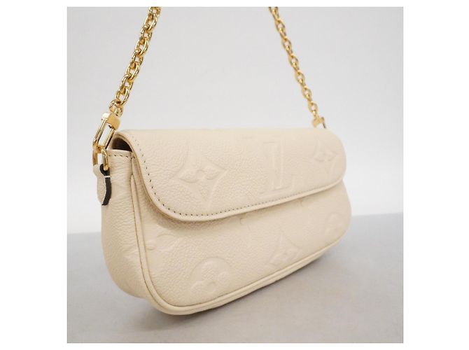Portafoglio Louis Vuitton Monogram Empreinte con Catena Ivy Crudo - vista 2