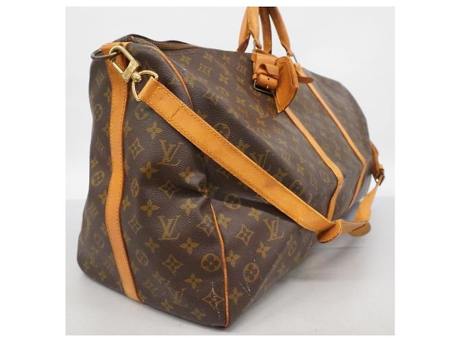 Borsa Boston Louis Vuitton Monogram Keepall Bandoulière 60 Marrone - vista 2