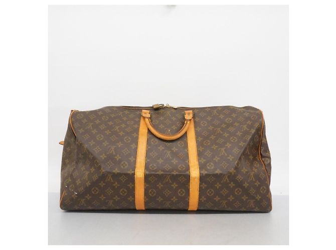 Borsa Boston Louis Vuitton Monogram Keepall Bandoulière 60 Marrone - vista 20