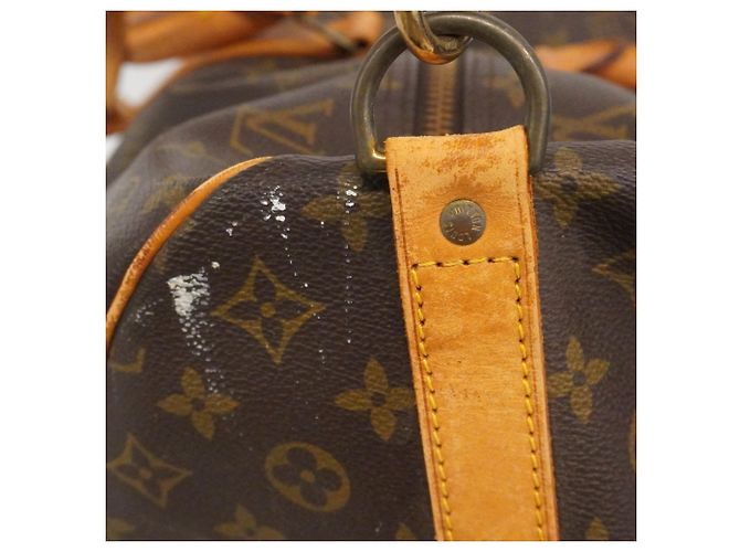 Borsa Boston Louis Vuitton Monogram Keepall Bandoulière 60 Marrone - vista 8